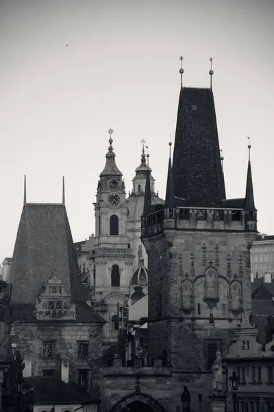 Прага Вид Город Историческими Зданиями Чехии — стоковое фото