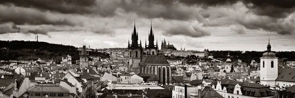 Iglesia Nuestra Señora Ante Tyn Horizonte Praga Azotea República Checa — Foto de Stock