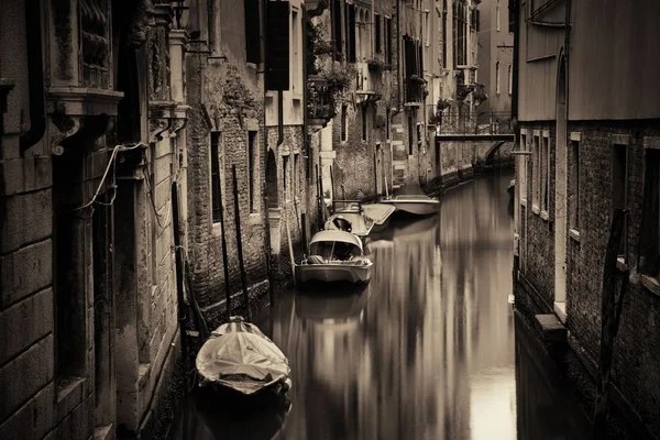 Parque Barcos Venecia Canal Callejón Italia — Foto de Stock