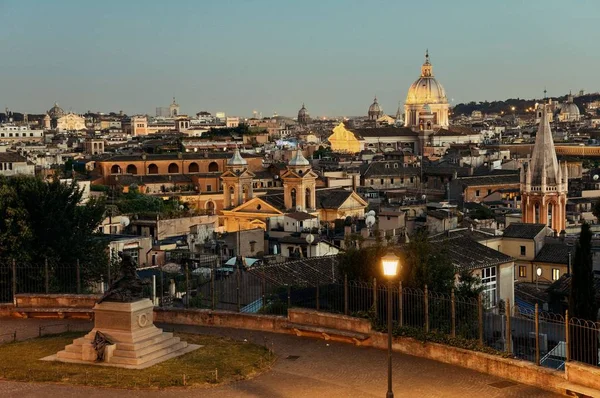 Skyline Van Stad Van Rome Met Historische Architectuur Gezien Vanuit — Stockfoto