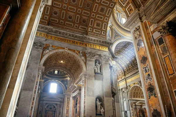 Базиліка Святого Петерс Інтер Промінь Світла Ватикані — стокове фото