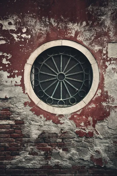 Venedik Talya Tarihi Bina Içinde Pencere Görünümünü Portre — Stok fotoğraf