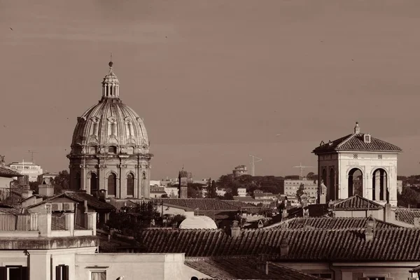 Het Dak Uitzicht Rome Historische Architectuur Stad Skyline Italië — Stockfoto