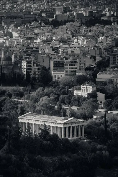 希腊雅典赫菲斯托斯寺景观观 — 图库照片