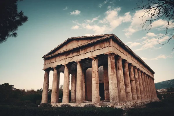 Vista Panorâmica Templo Hefesto Atenas Grécia — Fotografia de Stock