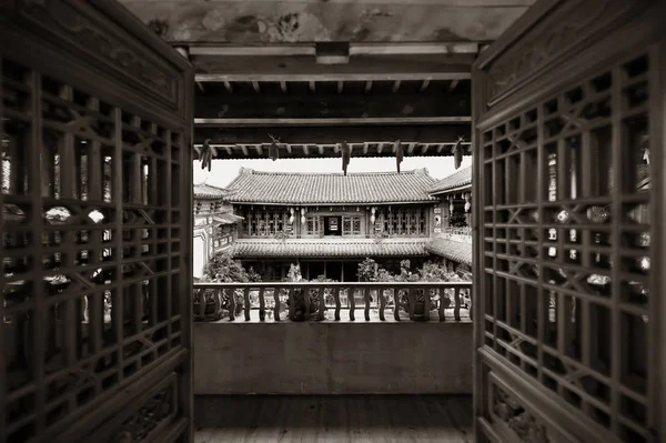 Patio Local Estilo Bai Casco Antiguo Dalí Yunnan China —  Fotos de Stock