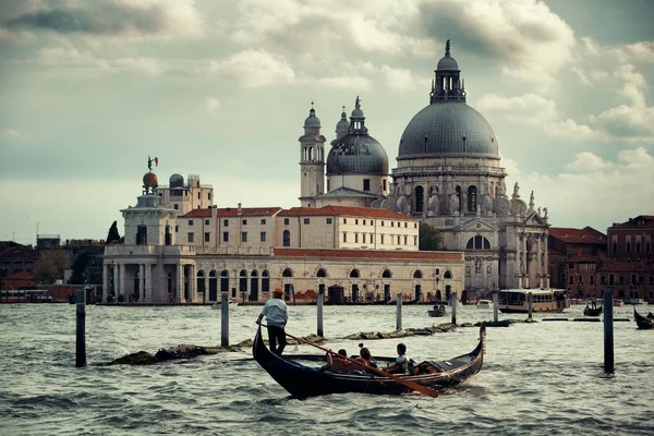 Tráfico Agua Ocupado Gran Canal Venecia Italia — Foto de Stock