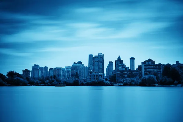 Vancouver Skyline Cidade Visto Stanley Park — Fotografia de Stock