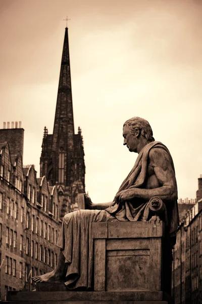 Statue Edinburgh City View United Kingdom — Stock Photo, Image