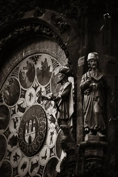 Closeup Orloj Staroměstském Náměstí Praze Česká Republika — Stock fotografie