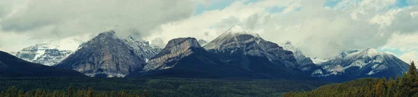 Landscape Panorama Banff National Park Canada Snow Capped Mountain — Stock Photo, Image