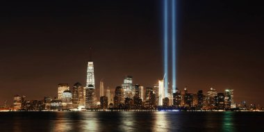 New York şehir manzarası gökdelenler ile panoramik manzaralı 