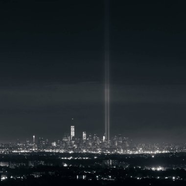 New York şehir manzarası gökdelenler ile panoramik manzaralı 
