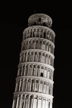 Doğal görünümünü Leaning tower Pisa, İtalya 