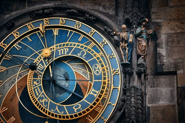 Reloj Astronómico Plaza Ciudad Vieja Praga República Checa — Foto de Stock