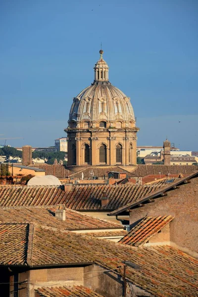 Vista Sul Tetto Roma Architettura Storica Skyline Della Città Italia — Foto Stock