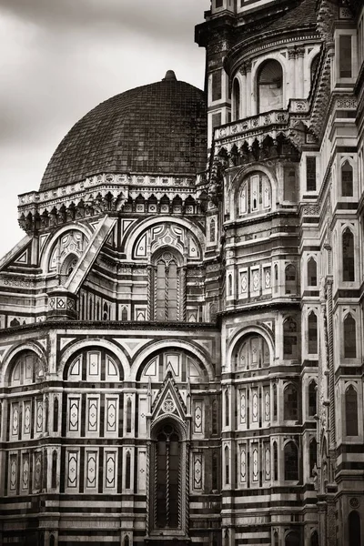 Duomo Santa Maria Del Fiore Florença Itália Close Vista Preto — Fotografia de Stock