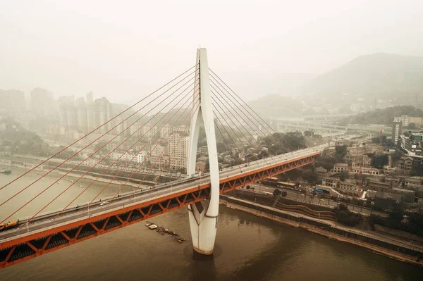 中国重庆大桥的特写 — 图库照片