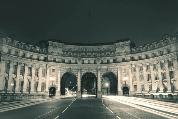 Almirantazgo Arco Cerca Trafalgar Square Londres Por Noche — Foto de Stock