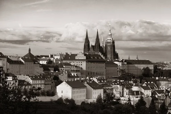 Doğal Görünümünü Prag Kalesi Ile Saint Vitus Katedrali Çek Cumhuriyeti — Stok fotoğraf