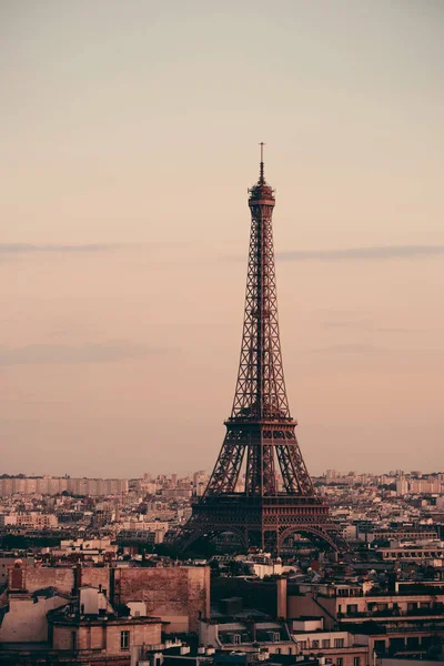 Skyline Von Paris Und Eiffelturm Frankreich — Stockfoto