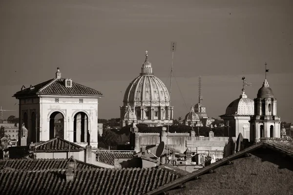 Vista Azotea Arquitectura Histórica Roma Horizonte Ciudad Italia —  Fotos de Stock