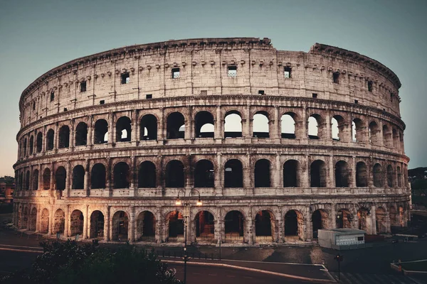 Koloseum Noci Římě Itálie — Stock fotografie