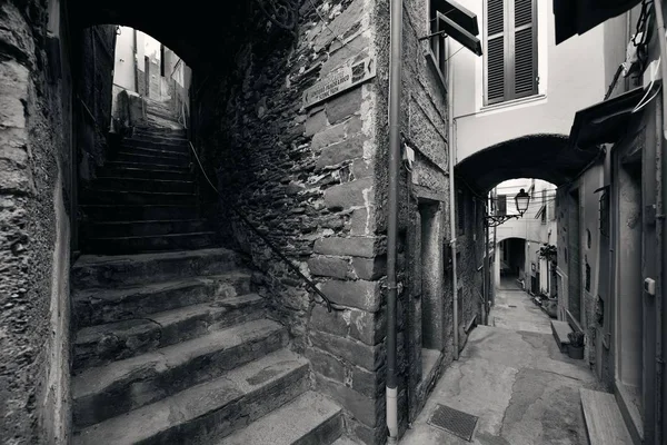 Vista Beco Típico Riomaggiore Cinque Terre Itália — Fotografia de Stock