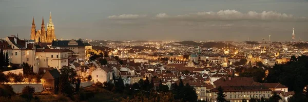布拉格城堡的风景与圣圣维特大教堂 捷克共和国 — 图库照片
