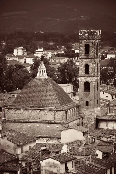 Lucca Klokkentoren Van Bovenaf Bekeken Italië — Stockfoto