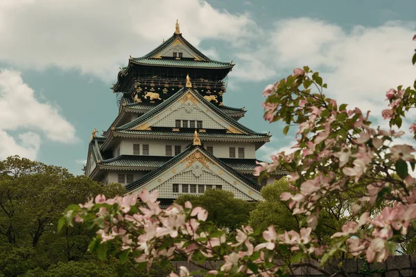 Castillo Osaka Como Famoso Monumento Histórico Ciudad Japón — Foto de Stock