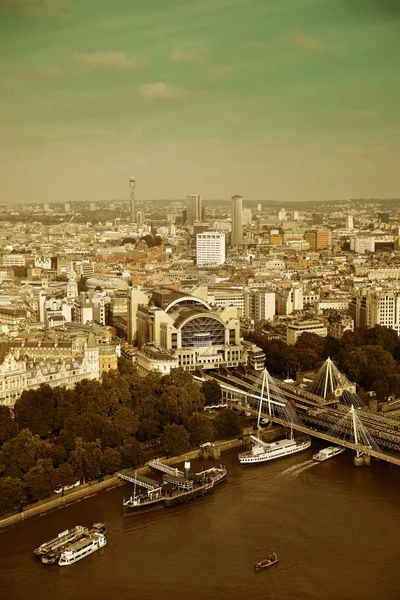 Panorama Vista Para Telhado Londres Com Arquitetura Urbana — Fotografia de Stock