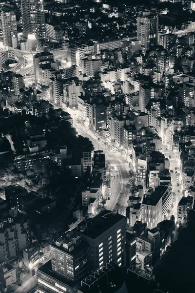 Tokyo Urbane Wolkenkratzer Skyline Dachterrasse Bei Nacht Japan — Stockfoto