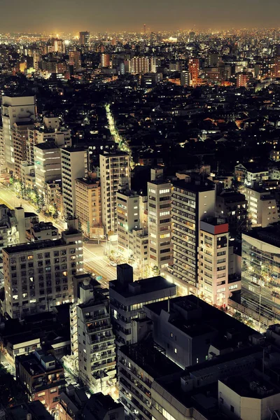 Tokyo Grattacieli Urbani Skyline Vista Panoramica Notte Giappone — Foto Stock