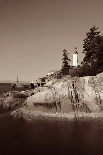 Point Atkinson Light House Vancouver Canada — Foto Stock