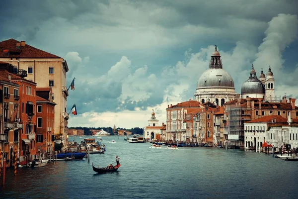 Церковь Санта Мария Делла Салют Канал Венеция Италия — стоковое фото