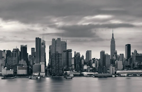 Vista Panorámica Del Horizonte Nueva York Con Rascacielos — Foto de Stock