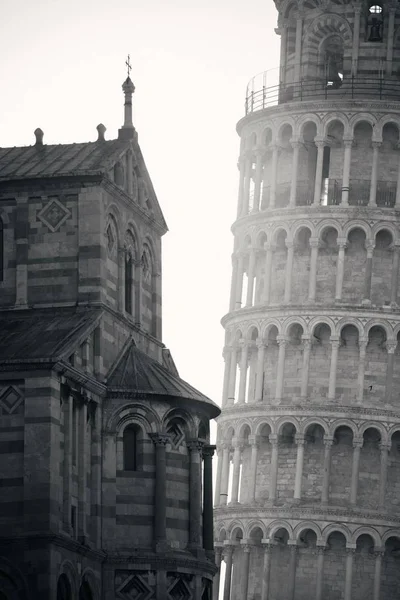 Vista Panorámica Torre Inclinada Pisa Madrugada Italia —  Fotos de Stock