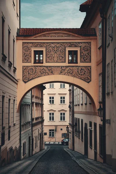 Vista Calle Con Edificios Históricos Praga República Checa — Foto de Stock