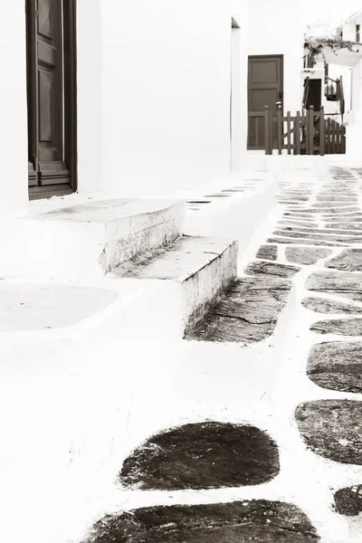 Традиційна Грецька Архітектура Острові Міконос Греція — стокове фото
