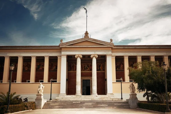 Universiteit Van Athene Van Dichtbij Bekeken Griekenland — Stockfoto