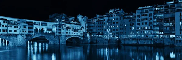 Vue Panoramique Ponte Vecchio Sur Rivière Arno Florence Italie — Photo