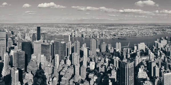 Vista Panorámica Del Horizonte Nueva York Con Rascacielos —  Fotos de Stock