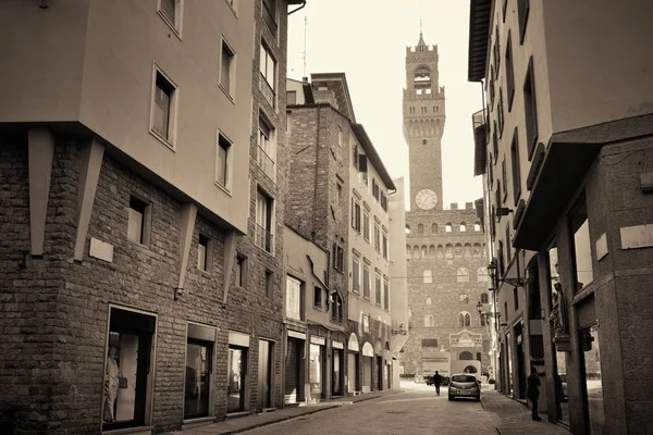 Bell Tower Uitzicht Straat Florence Italië — Stockfoto