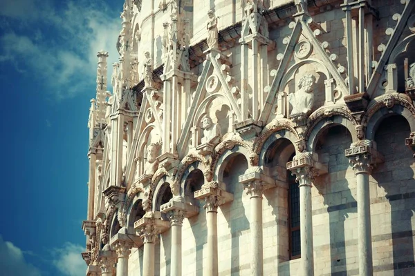 Vue Rapprochée Des Détails Tour Penchée Pise Italie — Photo