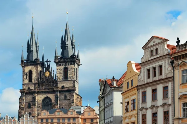 Frauenkirche Vor Der Kirche Auf Dem Altstadtplatz Prag — Stockfoto