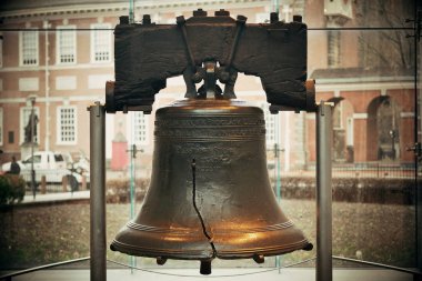 Liberty Bell and Independence Hall in Philadelphia clipart