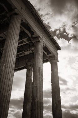 Doğal görünümünü Erechtheion Tapınağı Akropol Atina, Yunanistan