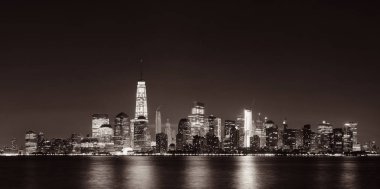 New York şehir manzarası gökdelenler ile panoramik manzaralı 