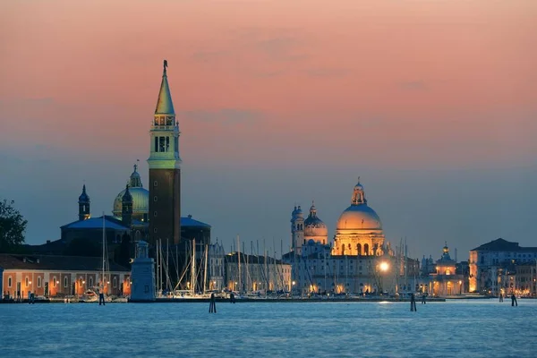 Die Kirche San Giorgio Maggiore Bei Sonnenuntergang Venedig Italien — Stockfoto